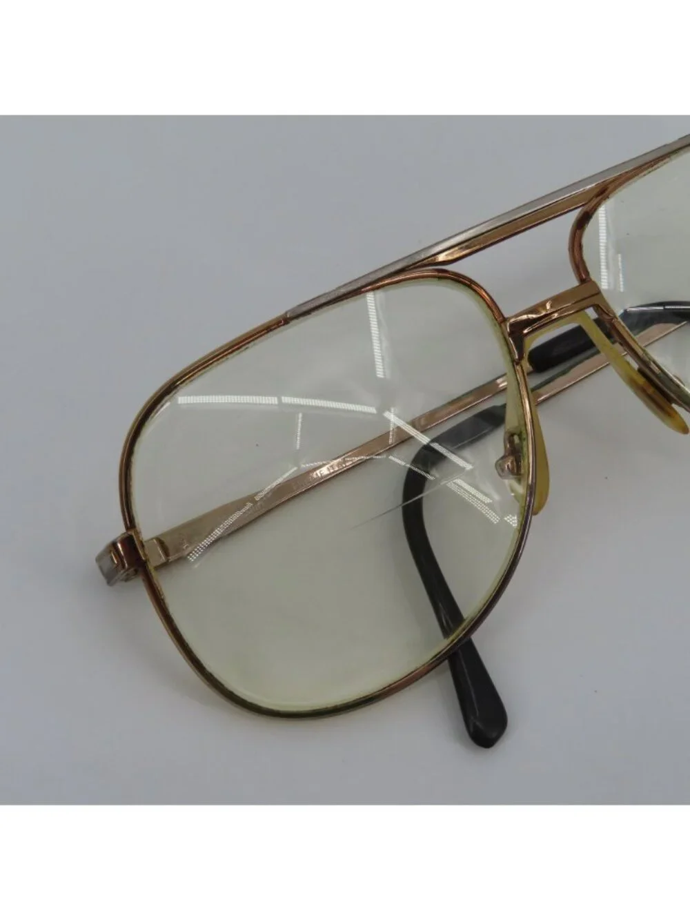 VTG Marcolin Marchon 900-F9 Gold Silver Metal Eyeglasses Glasses Frames Italy